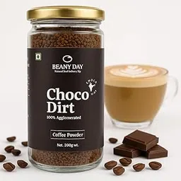 Beany Day Choco Dirt (Mocha) 200gm | Strong Coffee Powder | Instant & Flavored Coffee Powder for Cappuccino | Instant Coffee Sachet Alternative-picture-15