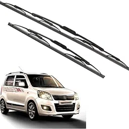 Kylo Windshield Wiper for Suzuki Waganr/Conventional and Traditional Metal Type Windshield Water Repellency Scratch Proof Wiper Blades Suitable for Suzuki WagonR (Driver Side 18", Passenger Side 16")-image-9
