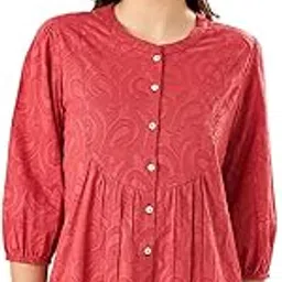 akkriti by pantaloons Women's Cotton Jacquard Regular Fit Tunic-picture-24