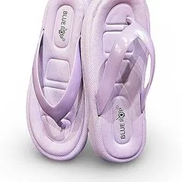 blue pop Comfort Flip Flops, Lavender Purple, Cushioned Footbed, Thong Style-picture-10