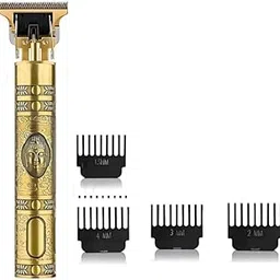 Drumstone (𝐒𝐩𝐞𝐜𝐢𝐚𝐥 𝟏𝟓 𝐘𝐞𝐚𝐫𝐬 𝐖𝐚𝐫𝐫𝐚𝐧𝐭𝐲) Cordless Buddha Style Hair Clipper with T-Blade, Rechargeable Electric Beard & Body Trimmer for Men, Includes 4 Guide Combs – Portable-image-73