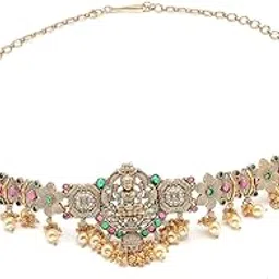 sukkhi South Indain Traditional Temple Laxmi Gold Plated Kamaraband Jewellery for Women|Adjustable Kamarband|Belly Chain|Kandora|Waist Belt For Women |Pack of 1|KB106034-picture-35