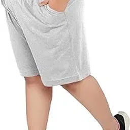 elite soul Women's Plus Size Bermuda Shorts (XL, 2XL, 3XL, 4XL, 5XL)_ Regular Fit, Cotton_Comfortable for Sports, Yoga, Gym, Nightwear & Daily Casual Wear with Pockets-picture-21