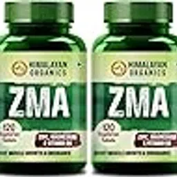 Himalayan Organics ZMA (Zinc Magnesium Aspartate) Nighttime Sports Recovery Supplement - 120 Veg Tablets x Pack of 6-picture-44