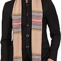 pashtush Mens Cashmere Wool Checkered Scarf-picture-39