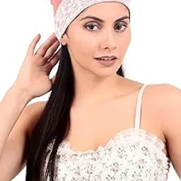 CONFIRTINO Women Silky Soft Bamboo Viscose Beautiful Lace Sleep Cap for Hair Loss Chemo Unlimited Uses (Multicolor)-picture-51