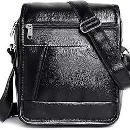 spotic Synthetic Leather Cross Body Messenger Sling Bag Trendy Office School One Side Shoulder Bag For Men-picture-11