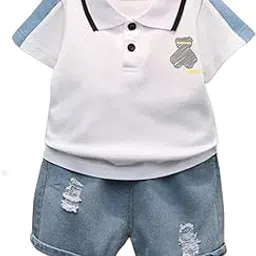 Indhrani Garments Kids Clothes for Boys |Printed Cotton Half T-shirt and Shorts | Baby Boy Cord Set-picture-50