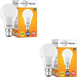 wipro Garnet N70002 B22 7-Watt LED Bulb (Pack of 2, Warm White/Golden Yellow)-image-85