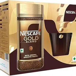 NESCAFE Gold Instant Coffee Powder | Premium Imported Coffee | Freeze Dried | Rich & Smooth Taste | with Free Signature Mug |185 grams / 200 grams Jar (Weight May Vary Upwards)-image-1
