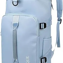 bnf Travel Bag with Adjustable Strap Women Men Backpack for Sport Fitness Blue-Sporting Goods-Fitness, Running & Yoga-Gym Bags-1 Large Capacity Travel Bag-picture-28