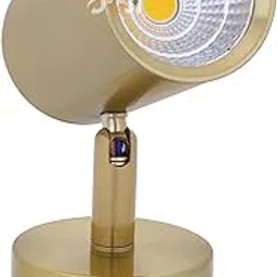 DOJI Antique Brass Finish spot Lights, Aluminium Focus Light, Adjustable Head Focus Light for Wall | spot Lights for Home Ceiling | spot Light, Color-Warmwhite (3 watt)-image-92