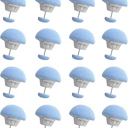DIVOX Duvet Clips Mushroom Cover Pins Cotton Quilt Fixer Duvet Fasteners Grippers Anti-Movement Bed Clamps Sheet Holder for Socks Curtains Cove Fixing Clips (Blue, 16)-image-16