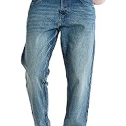 snitch Men Jeans | Baggy Fit Wide-Leg Design with Folded Hem & Clean Look | 100% Cotton Smooth Texture for Casual & Streetwear Summer Style-picture-23