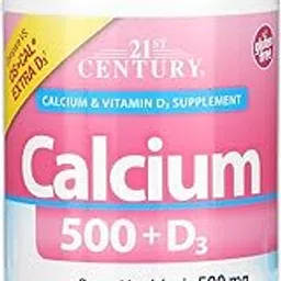 21st Century, Calcium 500 + D3 Plus Extra D3, 400 tablets image 1