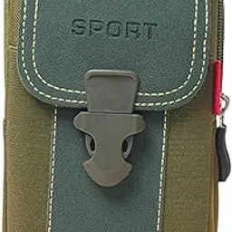 MOMISY Men’s Nylon Multi-Purpose Utility Pouch – Solid Color Outdoor Travel Phone Bag with Buckle Closure(Green)-picture-22