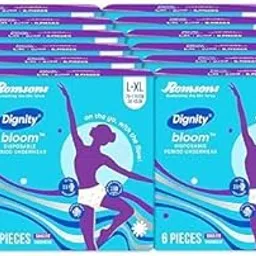 Dignity Bloom Disposable Period Panty - L/XL (72 Pieces) | Snug Fit | 3X Ultra Absorbent | Breathable fabric and 360° Antileak Protection-image-7