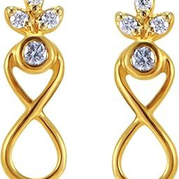 joyalukkas Women's & Girl's Pride Diamond Collection 18K Yellow Gold Stud Matching Earrings-picture-35
