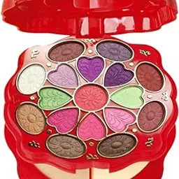 Nyamah Sales Mini Makeup Kits Eye Shadow Blusher Compact Powder Lip Gloss Brush and Puff Combo Pack for Girls Cosmetic Tools Multicolor 1 PCS-picture-33