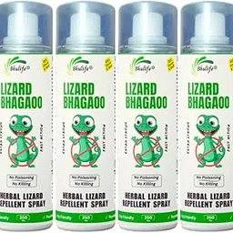 Bhulife Herbal Lizard Bhagao Spray | Aerosol Based Lizard Repellent Spray | New Effective Formula | 250MLx4-picture-20