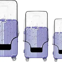 Fabam Waterproof Luggage Suitcase Cover | Washable Travel Trolley Bag Cover | Protective Dustproof Cover | Luggage Protector for Travel Pack of 3 (22" 26" 30")-picture-22