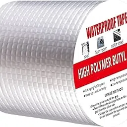 Gizmotrix 4 Inch Aluminium Foil Self adhesive UV Protection Leakage Repair Waterproof Tape Strong Adhesive High Polymer Butyl Rubber Tape Sealing Tape For Leakage-picture-20