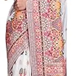 ambararambh Saree Women's Pashmina Kashmiri Silk Saree with Blouse Piece, Traditional Indian Wear-picture-49