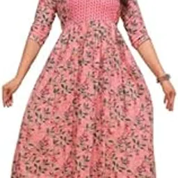 Women’s Pure Cotton Printed Maternity Kurta, Easy Breast Feeding Dress with Zippers for Nursing Pre and Post Pregnancy-picture-55