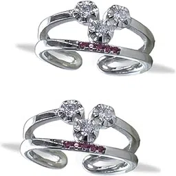 925 Sterling Silver CZ Toe Ring For Women-image-77