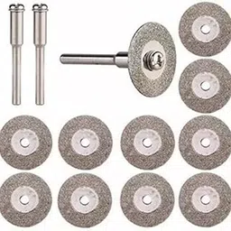 TOOLBUX 10Pcs 25mm Diamond Cutting Discs Set – Mini Rotary Tool Blades for Stone, Jade, Glass, Tile, Ceramic, Metal & More – Includes Drill Bit for Precision Grinding & Cutting-picture-35