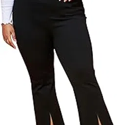 sassafras Women's Fit and Flare Bell Bottom Trousers-picture-14