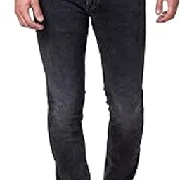 spykar Black Low Rise Slim Fit Jeans for Men-picture-23