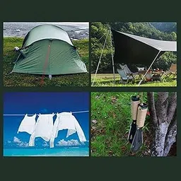 LYLA Guy Lines Tent Cord with Adjuster 5mm 13ft for Camping Tent Tarp Light Green-picture-41