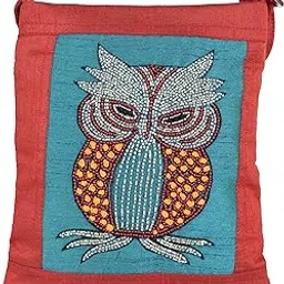 indha craft llp Indha Handmade Cotton Sling Bag for Women – Hand Block Printed & Hand Embroidered Crossbody Bag | Ethnic, Eco-Friendly, Stylish & Spacious – Casual Everyday Use-picture-39