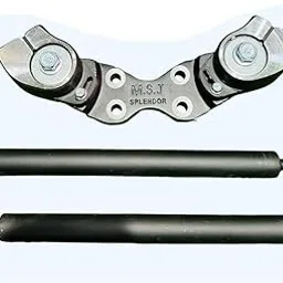 RudraRidez Motorcycle Adjustable Modification Handle Aluminum Handle Compatible for Splendor (Black)-image-18