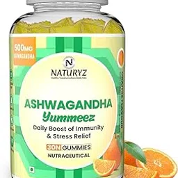 NATURYZ Clinically Researched KSM 66 Ashwagandha 500mg Gummies with Vitamin D3 | Strength, Energy, Immunity, Power & Stamina | Relax, Refresh Mind & Body | No Added Sugar | Gluten-Free, 30 Gummies(Orange Flavour)-picture-19