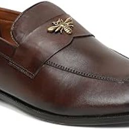 teakwood leathers Men’s Leather Loafers with Embellished Bee Detail | SH_LF_LX04_J-picture-46