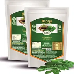 Biotic Natural Moringa Leaf Powder (Moringa Oliefera) for Eating, Hair - 200 gm (Pack of 2)-image-11