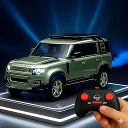 Umadiya® Remote Control Metal Diecast Resembling Defender Car with Smoke Effect | Openable Doors & Light | 1:22 Scale | Mist Toys for Kids-picture-15