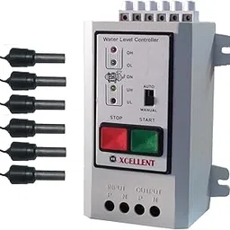 Microtail XCELLENT Automatic Water Level Controller with 6 Carbon Sensor Single Phase with Sensor Level Dry Run Protection (White)-image-65