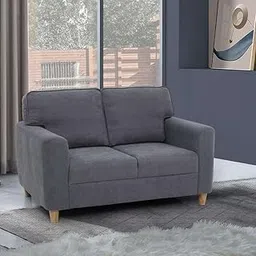 Duroflex Utopia - 2 Seater Sofa Premium Fabric Sofa Set - Grey-picture-27