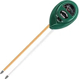 Gadget Hero's Soil pH Meter Round Shape, 3-in-1 Soil Moisture/Light/pH Tester Gardening Tool Kits for Plant Care, Great for Garden, Lawn, Farm, Indoor & Outdoor Use.-image-0