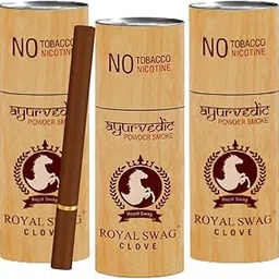 ROYAL SWAG Herbal Cigarettes 100% Tobacco Free and 100% Nicotine Free Clove Crush With Ayuvredic Herbs Flavoured - (Pack Of 15 Sticks)-image-57