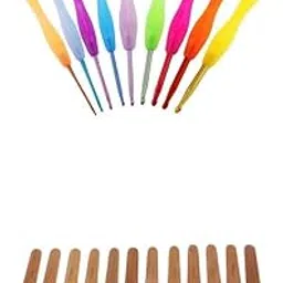 Bnf® 21Pcs Aluminum & Bamboo Crochet Hooks Knitting Weaving Needles Size | Needlecrafts & Yarn | Crocheting & Knitting | Crochet Hooks-picture-49