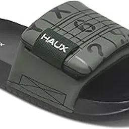 haux Stylish Men's Sliders – Comfortable Slip-On Sandals with Modern Look | Lightweight, Durable, and Comfortable Footwear for All-Day Wear-picture-59