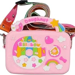 zytiqt Purse for Kids Girls, Handbags for Girls, Cute Mini Bag with Adjustable Strap, Pink Donut Design, Birthday Gift for Girls Kids-picture-42