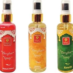 Velentron - Manohar Devghar Spray for enhancing the sacred atmosphere of your house temple | Free From Alcohol | With Spray Pump | 3 Fragrances - Kasturi Heena, Keshar Chandan and Kewda | 100ml each (Pack of 3)-picture-12