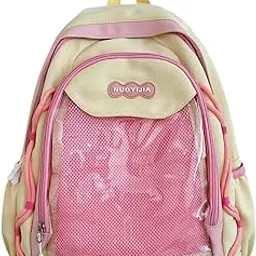 enakshi (label) Fashion Backpack Casual Cute for Teen Girls for Outdoor Street Yellow|Clothing, Shoes & Accessories-picture-34