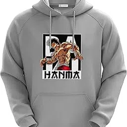 drobe BAKI Anime Print Hooded Hoodies for Men and Women�-picture-39