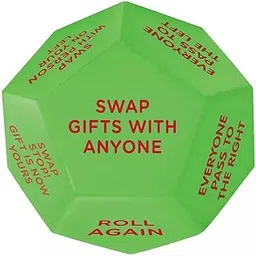RupeeRise Santa Swap Gift Exchange Dice, Christmas Family Game with Multi-Side Design, Fun Holiday Party Activity Durability-picture-52